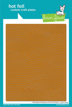 Cargar imagen en el visor de la galería, Lawn Fawn - woodgrain background hot foil plate - lawn cuts - Design Creative Bling