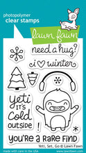 Load image into Gallery viewer, Lawn Fawn -Yeti, Set, Go - Clear Stamps - Design Creative Bling