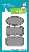 Load image into Gallery viewer, Lawn Fawn-stitched labels-Lawn Cuts - Design Creative Bling