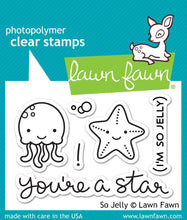 Load image into Gallery viewer, Lawn Fawn-Clear Stamp 3&quot; x 2&quot;- So Jelly - Design Creative Bling
