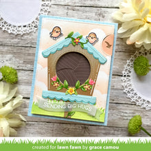 Load image into Gallery viewer, Lawn Fawn - Valentines - Lawn Cuts - Dies - Magic Iris Birdhouse Add-on - Design Creative Bling