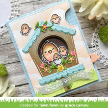 Load image into Gallery viewer, Lawn Fawn - Valentines - Lawn Cuts - Dies - Magic Iris Birdhouse Add-on - Design Creative Bling