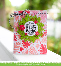 Load image into Gallery viewer, Lawn Fawn - Tropical Leaves Background Stencils - lawn cuts - Design Creative Bling