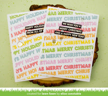 Lade das Bild in den Galerie-Viewer, Lawn Fawn-Offset Sayings-Christmas-Clear Stamp set - Design Creative Bling