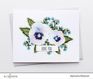 Altenew - Clear Stamp Set - Pretty Pansy - Design Creative Bling