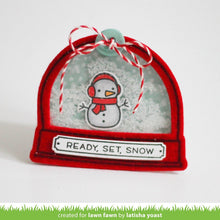 Load image into Gallery viewer, Lawn Fawn - Christmas - Lawn Cuts - Dies - Ready, Set Snow Add-on - Design Creative Bling