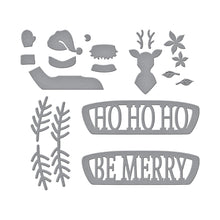 Cargar imagen en el visor de la galería, Spellbinders-Die-Lites Sunday Drive with Santa Etched Dies from Sparkling Christmas Collectionn-Die Set - Design Creative Bling