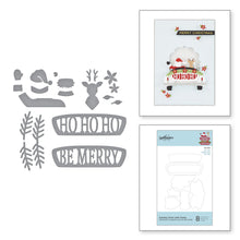 Cargar imagen en el visor de la galería, Spellbinders-Die-Lites Sunday Drive with Santa Etched Dies from Sparkling Christmas Collectionn-Die Set - Design Creative Bling