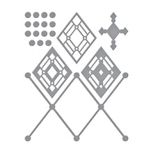 Charger l'image dans la galerie, Spellbinders-Kaleidoscope Argyle Etched Dies from the Slimline Collection-Die Set - Design Creative Bling