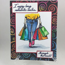 Charger l'image dans la galerie, Colorado Craft Company - Lovely Legs Collection - Clear Photopolymer Stamps - Shopping Therapy - Design Creative Bling