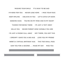 Cargar imagen en el visor de la galería, Spellbinders-Clear Stamp & Die Set-I'm Here For You Sentiments - Design Creative Bling