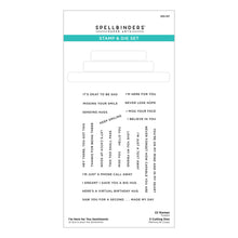 Cargar imagen en el visor de la galería, Spellbinders-Clear Stamp & Die Set-I'm Here For You Sentiments - Design Creative Bling