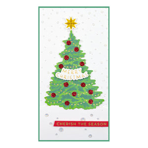 Spellbinders-Layered Christmas Tree Stencil from the Trim a Tree Collection-Stencil - Design Creative Bling