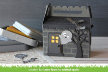 Load image into Gallery viewer, Lawn Fawn - Halloween - Lawn Cuts - Dies - Scalloped Treat Box Haunted House Add-On - Design Creative Bling