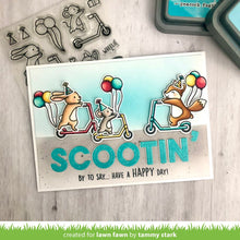 Load image into Gallery viewer, Lawn Fawn -Scootin' By- clear stamp set - Design Creative Bling