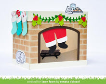 Load image into Gallery viewer, Lawn Fawn-Lawn Cuts-Dies-Shadow Box Card Fireplace Add-on - Design Creative Bling
