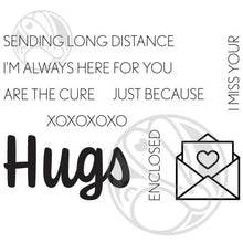 Carica l'immagine nel visualizzatore di Gallery, The Rabbit Hole Designs - Hugs Scripty Stamp Set - Design Creative Bling