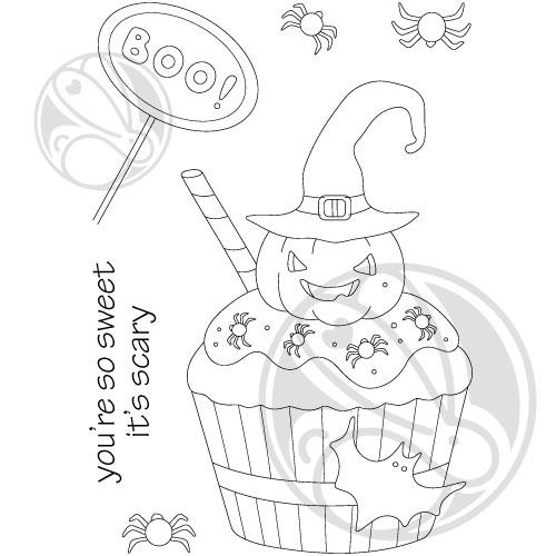 The Rabbit Hole Designs - Halloween Cupcake Stamp Set - Design Creative Bling