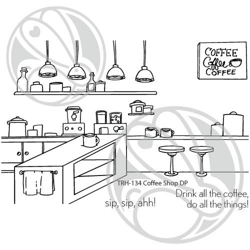 The Rabbit Hole Designs - Coffee Shop Stamp Set - Design Creative Bling
