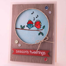 Load image into Gallery viewer, Lawn Fawn - Clear Stamps - 2 x 3-Winter Sparrow - Design Creative Bling