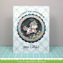 Load image into Gallery viewer, Lawn Fawn-Clear Stamp 3" x 2"-Winter Unicorn - Design Creative Bling