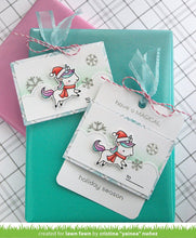 Load image into Gallery viewer, Lawn Fawn-Clear Stamp 3" x 2"-Winter Unicorn - Design Creative Bling