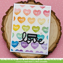 Load image into Gallery viewer, Lawn Fawn-Conversation Hearts Stencil - Design Creative Bling