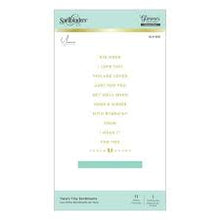 Carica l'immagine nel visualizzatore di Gallery, Spellbinders-Hot Foil Plate-Glimmer Plate-Yana's Tiny Sentiments - Design Creative Bling