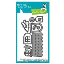 Load image into Gallery viewer, Lawn Fawn - Christmas - Lawn Cuts - Dies - Scalloped Treat Box Winter House Add-On - Design Creative Bling