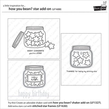 Load image into Gallery viewer, Lawn Fawn - Clear Acrylic Stamps - How You Bean Stars Add-On - Design Creative Bling