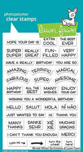 Cargar imagen en el visor de la galería, Lawn Fawn - Clear Stamp Set - Reveal Wheel Sentiments - Design Creative Bling