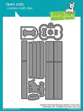 Load image into Gallery viewer, Lawn Fawn - Lawn Cuts - Dies - Scalloped Treat Box Dog House Add-On - Design Creative Bling