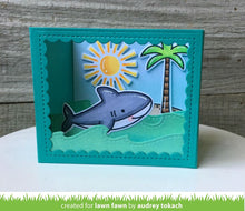 Load image into Gallery viewer, Lawn Fawn - Lawn Cuts - Dies - Shadow Box Card Ocean Add-On - Design Creative Bling