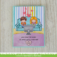 Load image into Gallery viewer, Lawn Fawn - Clear Acrylic Stamps - Screen Time - Design Creative Bling