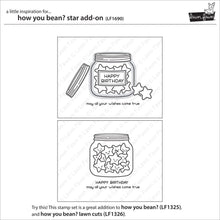 Load image into Gallery viewer, Lawn Fawn - Clear Acrylic Stamps - How You Bean Stars Add-On - Design Creative Bling
