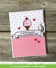 Load image into Gallery viewer, Lawn Fawn - Clear Acrylic Stamps - Sweetest Flavor - Design Creative Bling