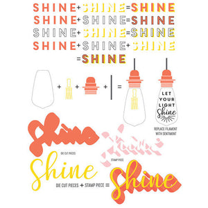 Concord and 9th - Clear Acrylic Stamps - Shine On - Design Creative Bling