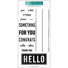 Load image into Gallery viewer, Concord and 9th - Clear Photopolymer Stamps - Shiplap Sentiments - Design Creative Bling