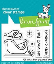 Cargar imagen en el visor de la galería, Lawn Fawn - Clear Photopolymer Stamps - Oh What Fun - Design Creative Bling
