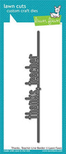 Carica l'immagine nel visualizzatore di Gallery, Lawn Fawn - Lawn Cuts - Dies - Thanks, Teacher Line Border - Design Creative Bling