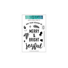Load image into Gallery viewer, Concord and 9th - Christmas - Clear Photopolymer Stamps - Merry and Bright - Design Creative Bling
