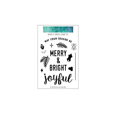 Concord and 9th - Christmas - Clear Photopolymer Stamps - Merry and Bright - Design Creative Bling