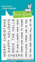 Carica l'immagine nel visualizzatore di Gallery, Lawn Fawn - Christmas - Clear Photopolymer Stamps - Simply Winter Sentiments - Design Creative Bling