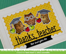 Carica l'immagine nel visualizzatore di Gallery, Lawn Fawn - Lawn Cuts - Dies - Thanks, Teacher Line Border - Design Creative Bling