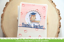 Carica l'immagine nel visualizzatore di Gallery, Lawn Fawn - Lawn Cuts - Dies - Thanks, Teacher Line Border - Design Creative Bling