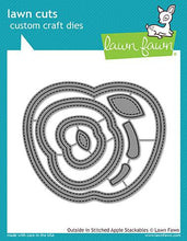 Lade das Bild in den Galerie-Viewer, Lawn Fawn - Lawn Cuts - Dies - Outside In Stitched - Apple Stackables - Design Creative Bling