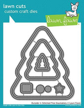 Load image into Gallery viewer, Lawn Fawn - Lawn Cuts - Dies - Outside In Stitched - Christmas Tree Stackables - Design Creative Bling