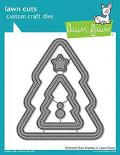 Load image into Gallery viewer, Lawn Fawn - Lawn Cuts - Dies - Stitched - Christmas Tree Frames - Design Creative Bling