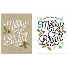 Carica l'immagine nel visualizzatore di Gallery, Concord and 9th - Christmas - Dies - Merry and Bright - Design Creative Bling