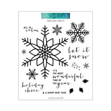 Load image into Gallery viewer, Concord and 9th - Christmas - Clear Photopolymer Stamps - Snow Flurry - Design Creative Bling
